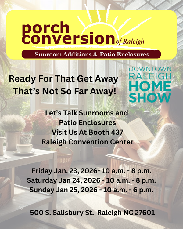 image shows banner for Downtown Raleigh Home Show 2026