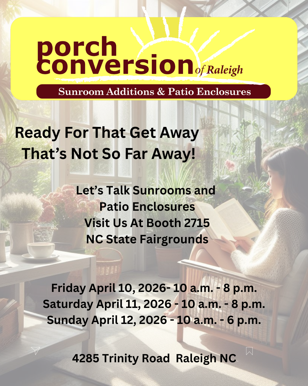 image shows Raleigh Home Show information